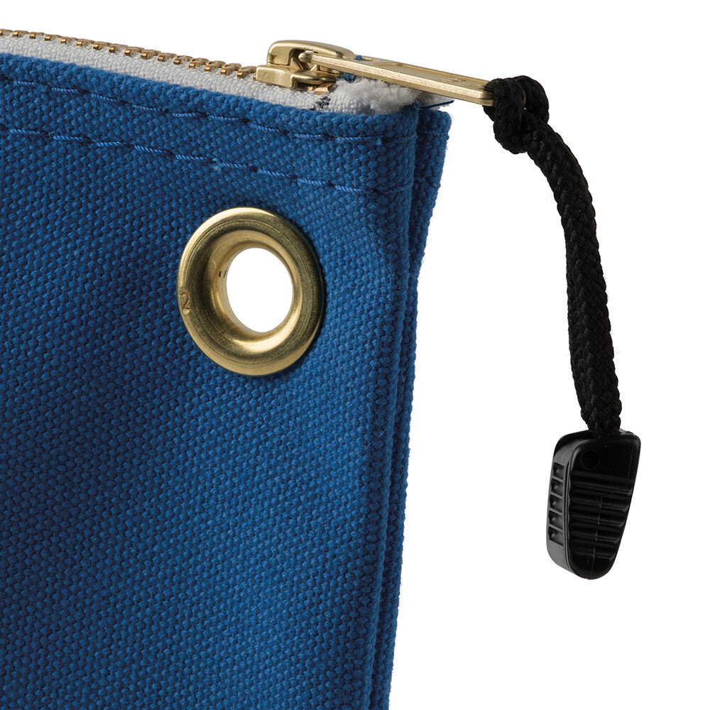 Klein Tools 5539BLU Canvas Zipper Bag for Consumables, Blue