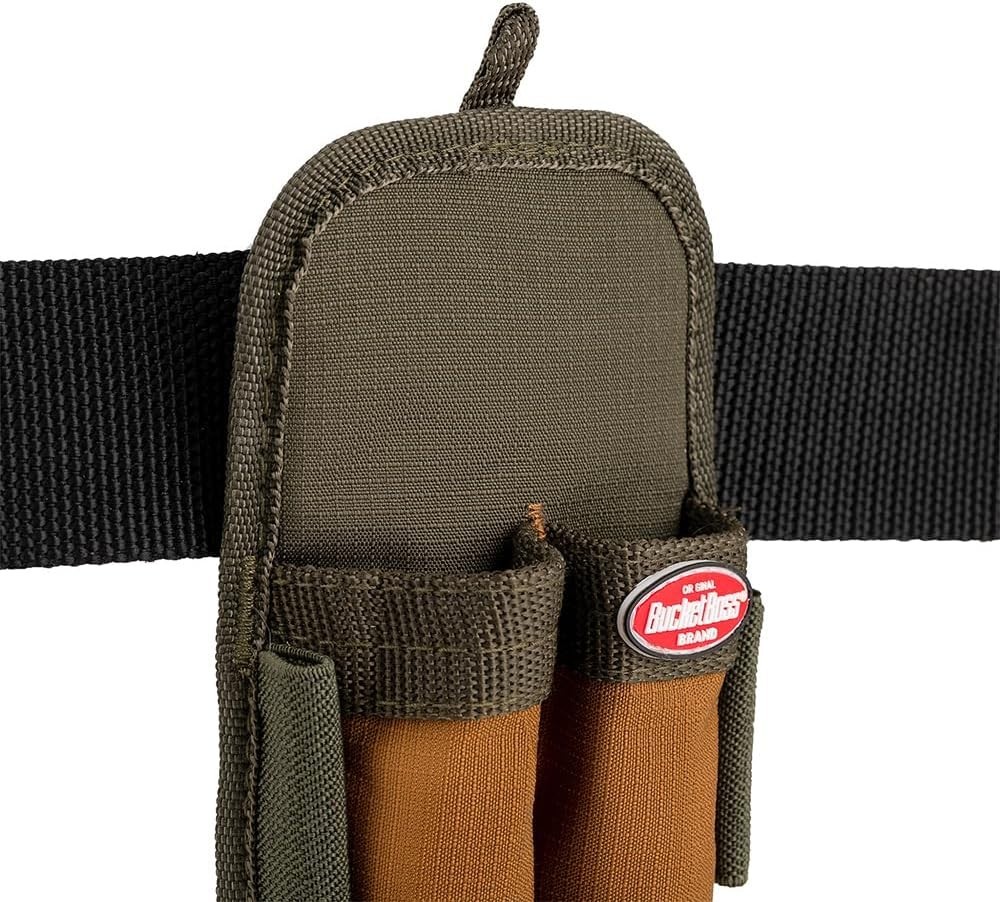 Double-Barrel Tool Pouch in Green – Durable Ripstop Fabric Storage Solution