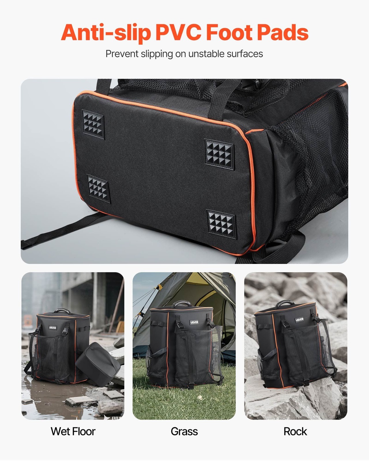 Functional Welding Backpack 35.6L 600D Shell Holds Gear with Helmet Space