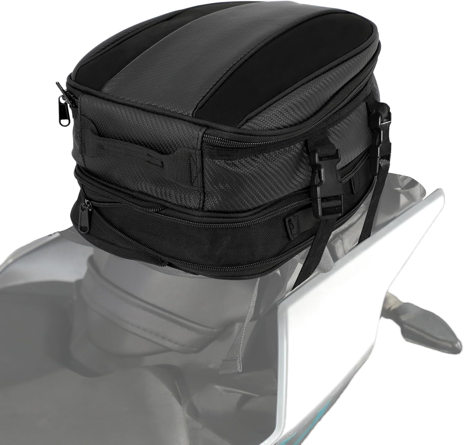 Motorcycle Tail Bag,12L Dual Use Seat Helmet Bag Backpack Universal for Motorcyc