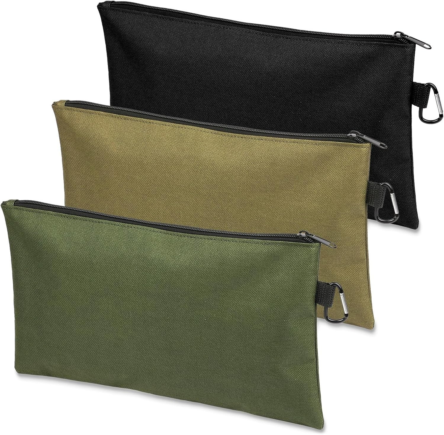 Moisture-Resistant 3 Pack Tool Pouches – Organizers in Three Colors
