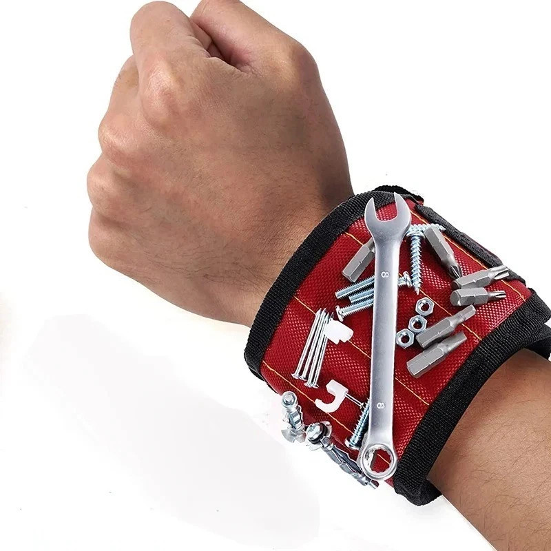Magnetic Wristband for Men Women | 15-Magnet Tool Holder for Screws Nails Bits