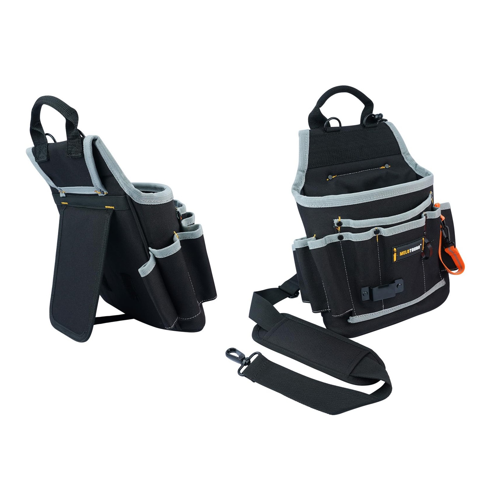 Professional Tool Pouch Shoulder Tool Carrier with Multiple Pockets, Tool Org…