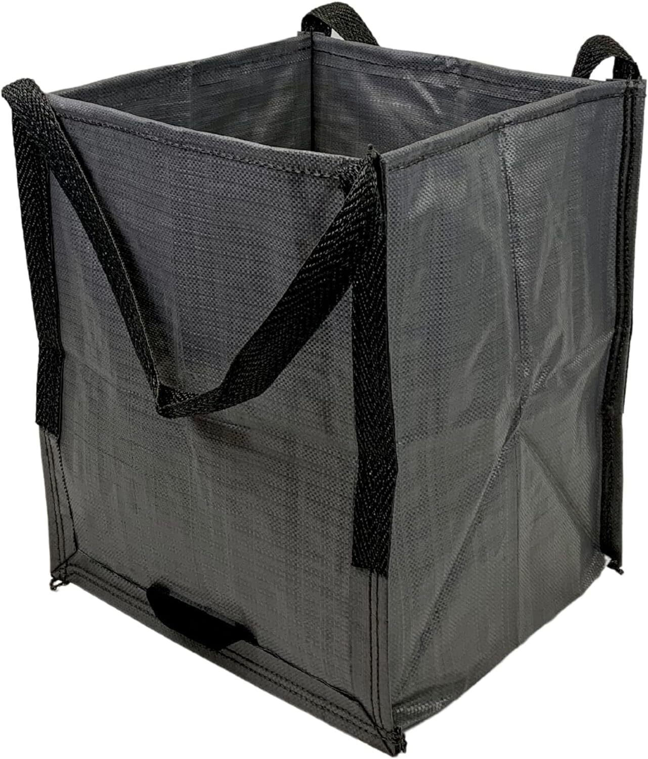 DURASACK Heavy Duty Storage Tote Bag 22-Gallon Rugged Woven Single, Gray