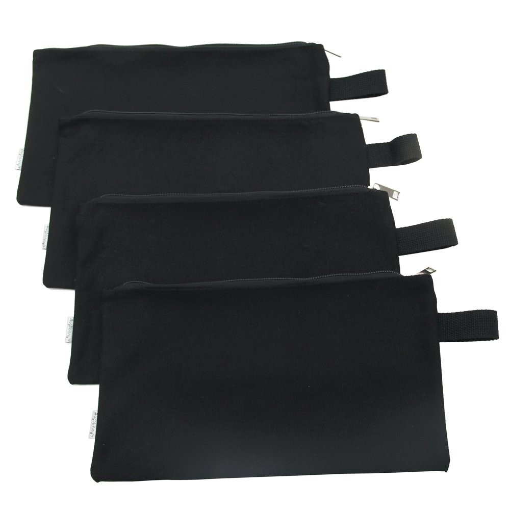 100% Cotton 16oz Heavy Duty Multi-purpose Canvas Zipper Tool Bag Organize Sto…