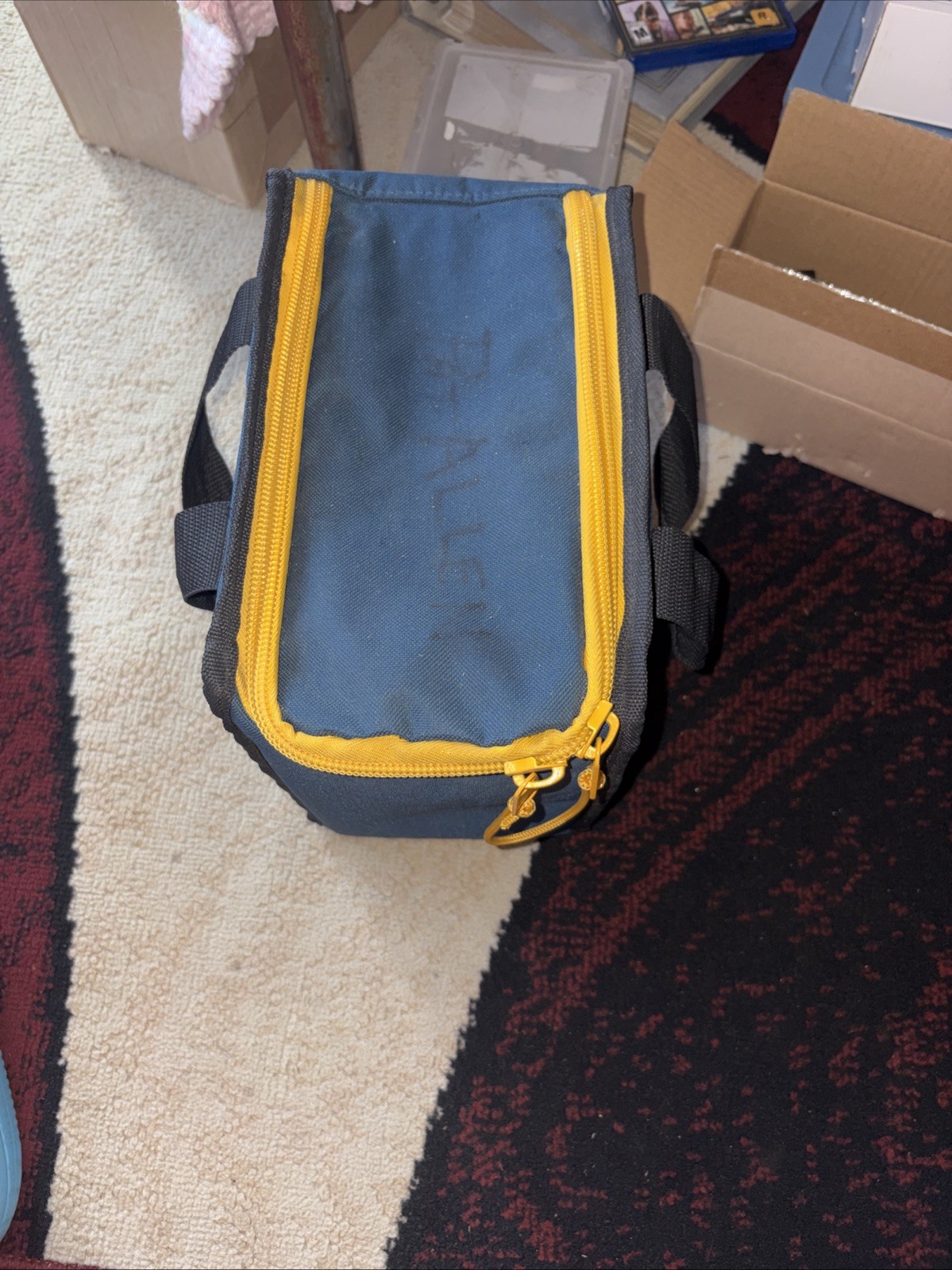 Ryobi Compact Tool Bag Blue Yellow Zipper Carry Case For Cordless Tools Durable
