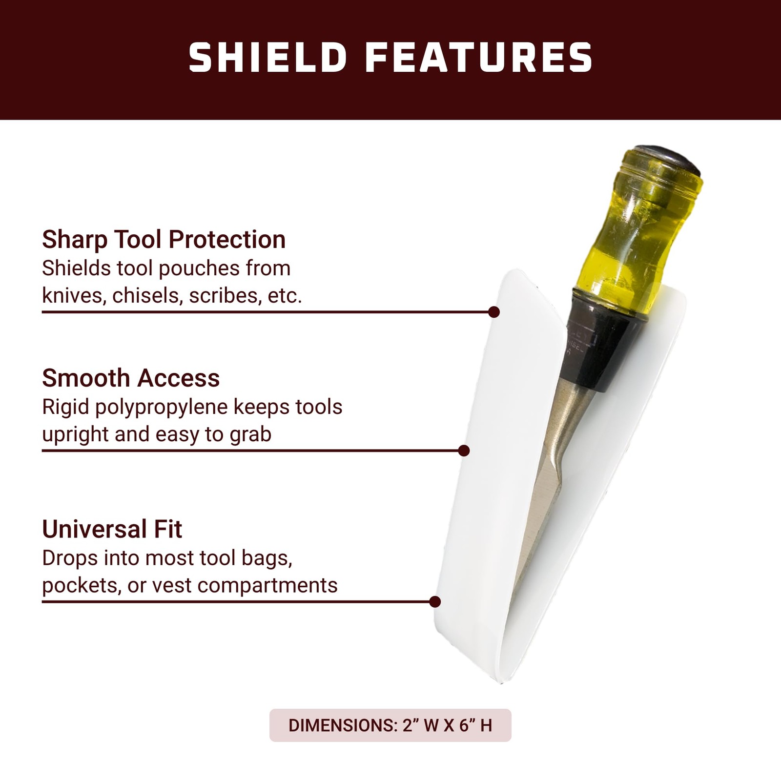 Occidental Leather Pocket Shield – Liner for Sharp Tools – multicolor