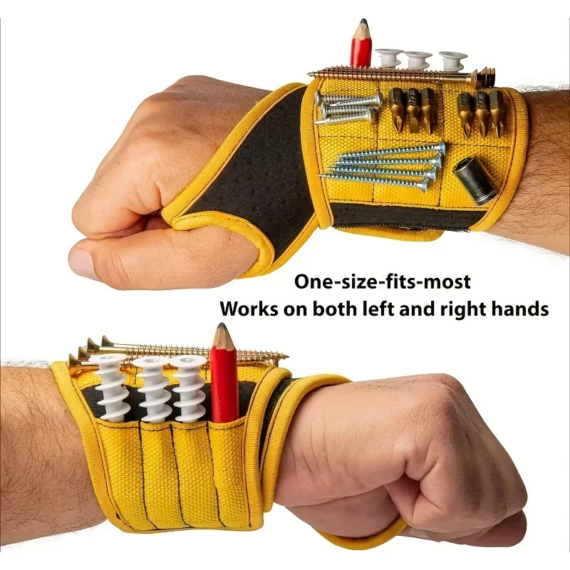 Magnetic wrist strap tool gift for him, magnetic screw bracket wrist support