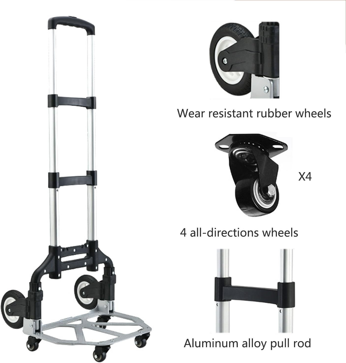 Rolling Tool Bag with Wheels – Aluminum Alloy Trolley for Electrician & HVAC