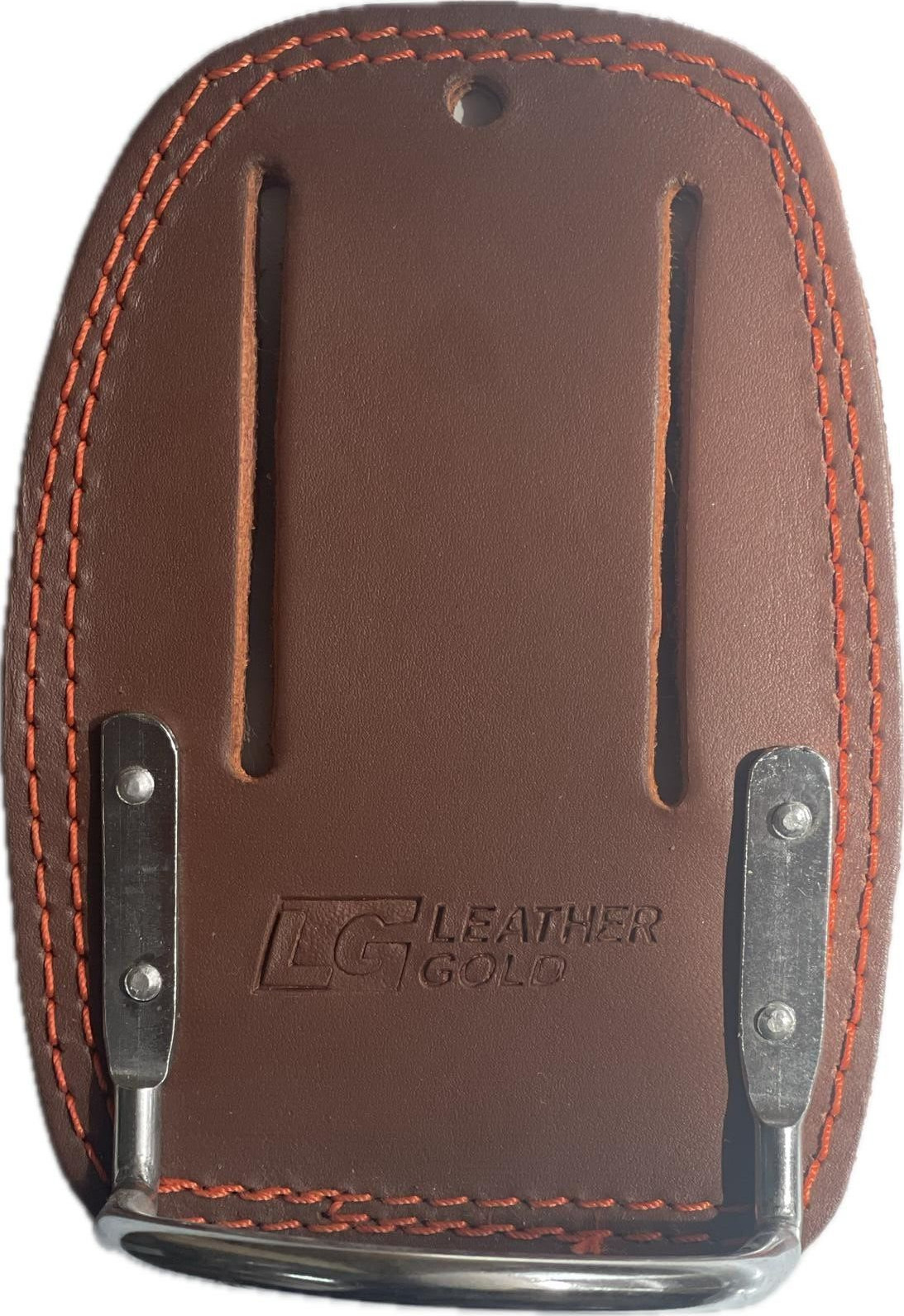 LEATHER GOLD Hammer holder Steel hook 4mm Leather