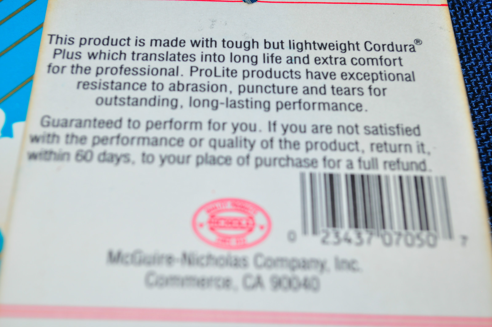 NEW CORDURA PLUS Prolite 2 Pockets Nail Bag.Made in USA Mcguire Nicholas