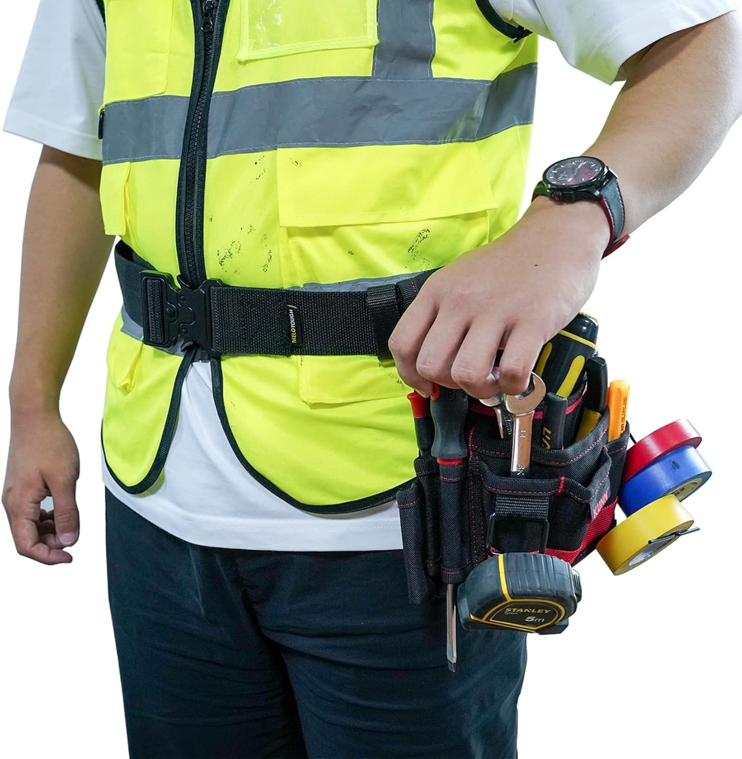 Durable 2-Inch Nylon Work Belt with Breathable Design & Quick Release Buckle