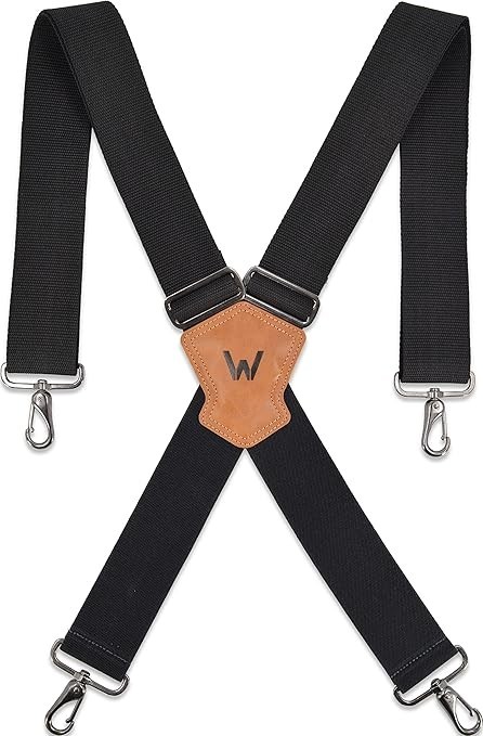 WELKINLAND 2Inch Men’s Heavy Duty Suspenders w/Hooks For jeans