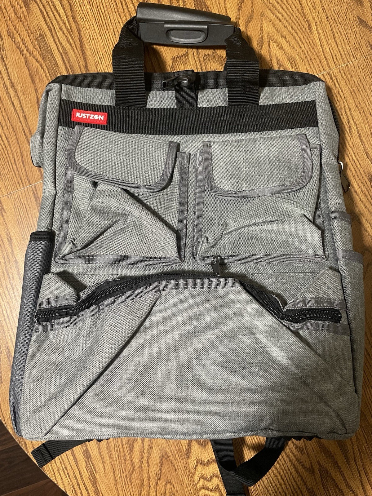 Backpack Tool Bag: Padded Back Support Heavy Duty Tool Kit Carrier Storage Bag