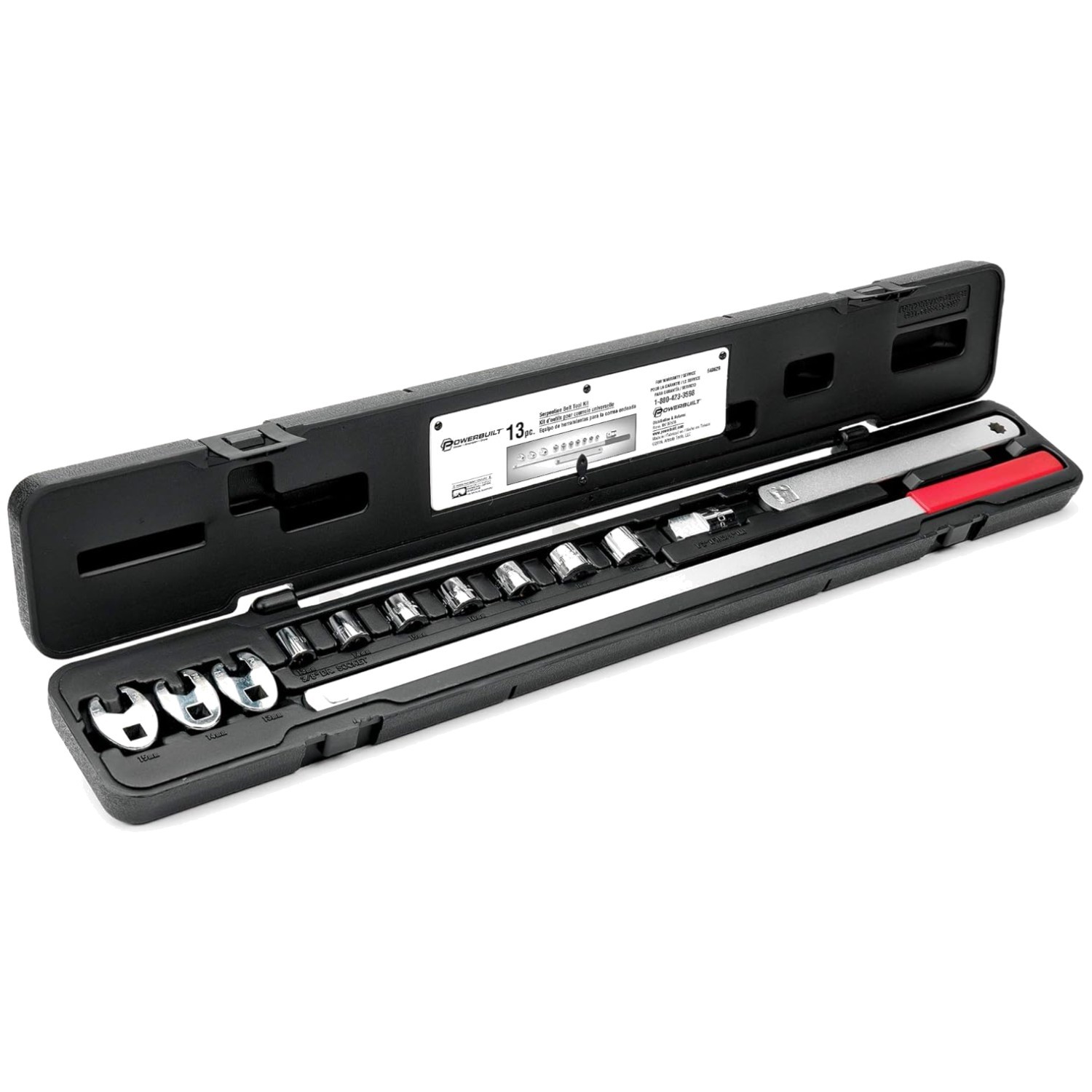 Vehicle Serpentine Belt Tool Set with Storage Case