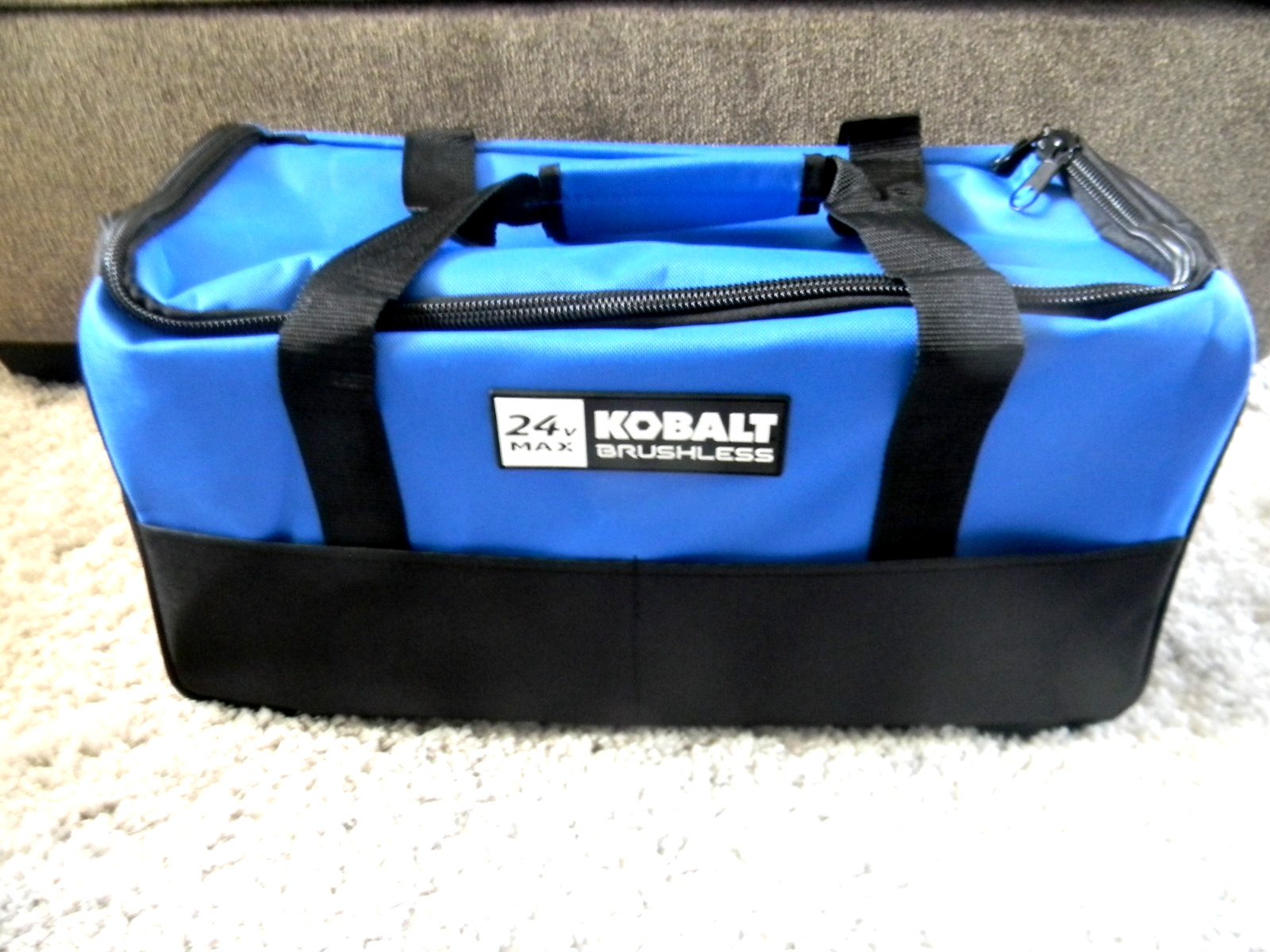 NEW Genuine Kobalt Blue Black Polyester 19-inch Heavy Duty Tool Bag