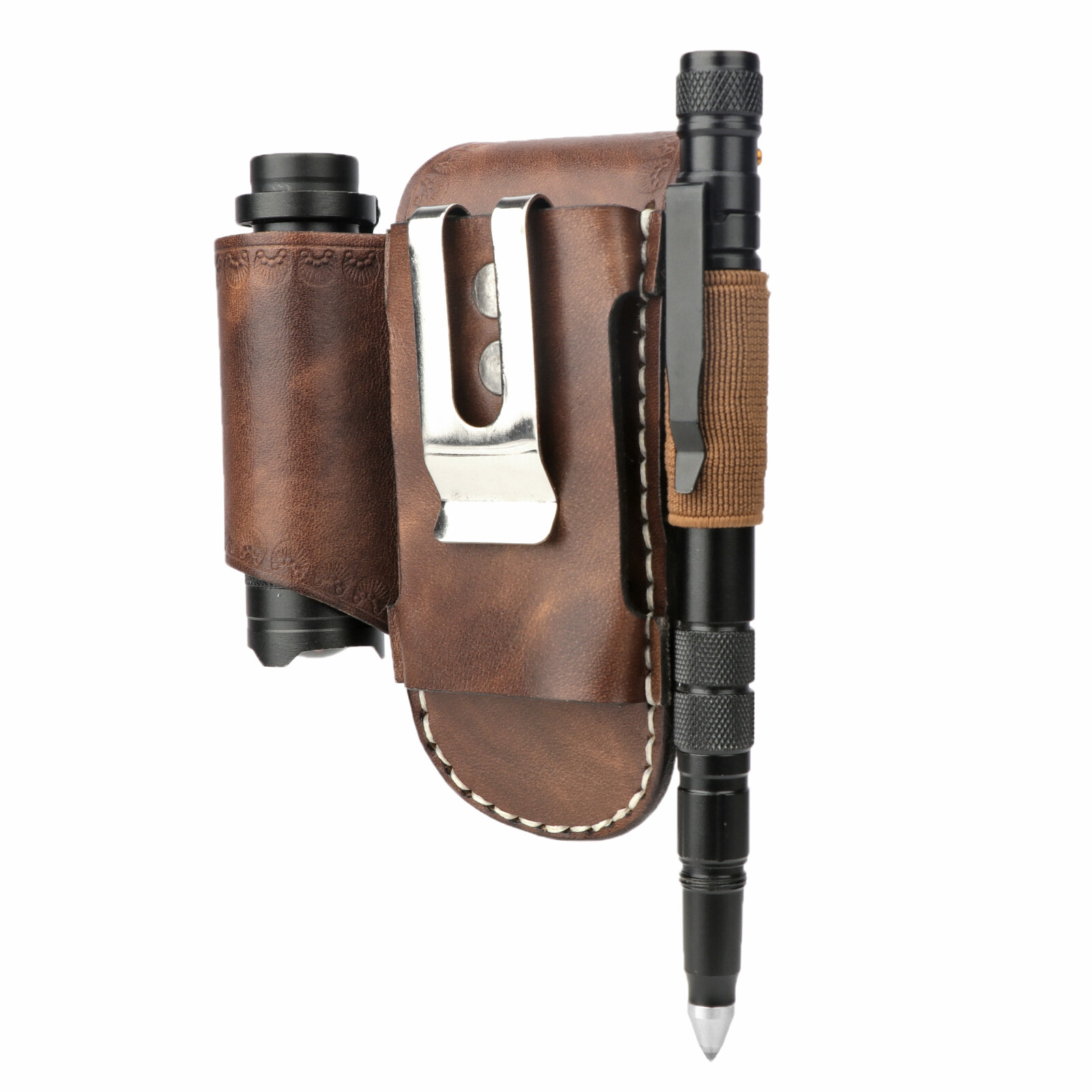 TOURBON 3-in-1 Tools Belt Holster for Knife/Flashlight/Pencil US-Special offer