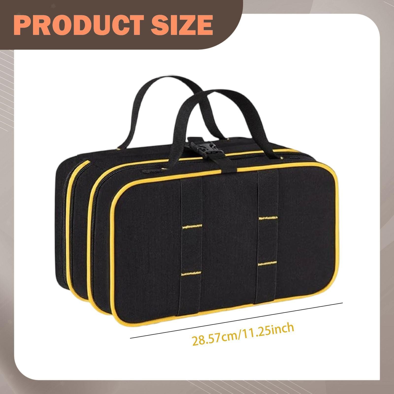 Roll up Tool Bag Folding Tool Pouch for Electrician Carpenters Mechanic
