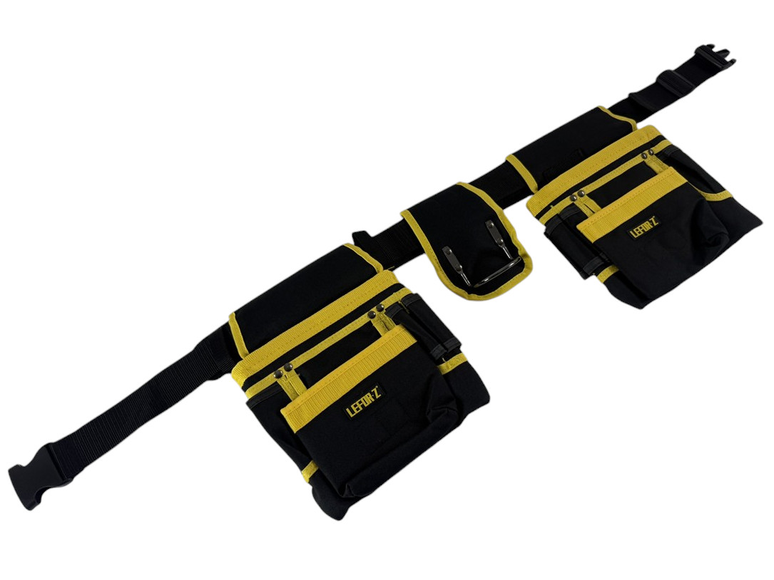 Lefor-Z NEW Pro 11 Pocket General Construction Work Tool Belt Rig Apron Pouch
