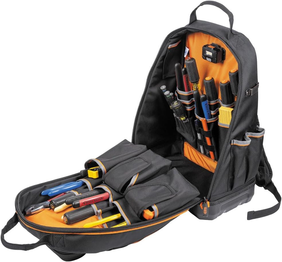 Klein Tools 62800BP Backpack Tool Bag, Tradesman Pro Extra-Large 40-Pocket Elect