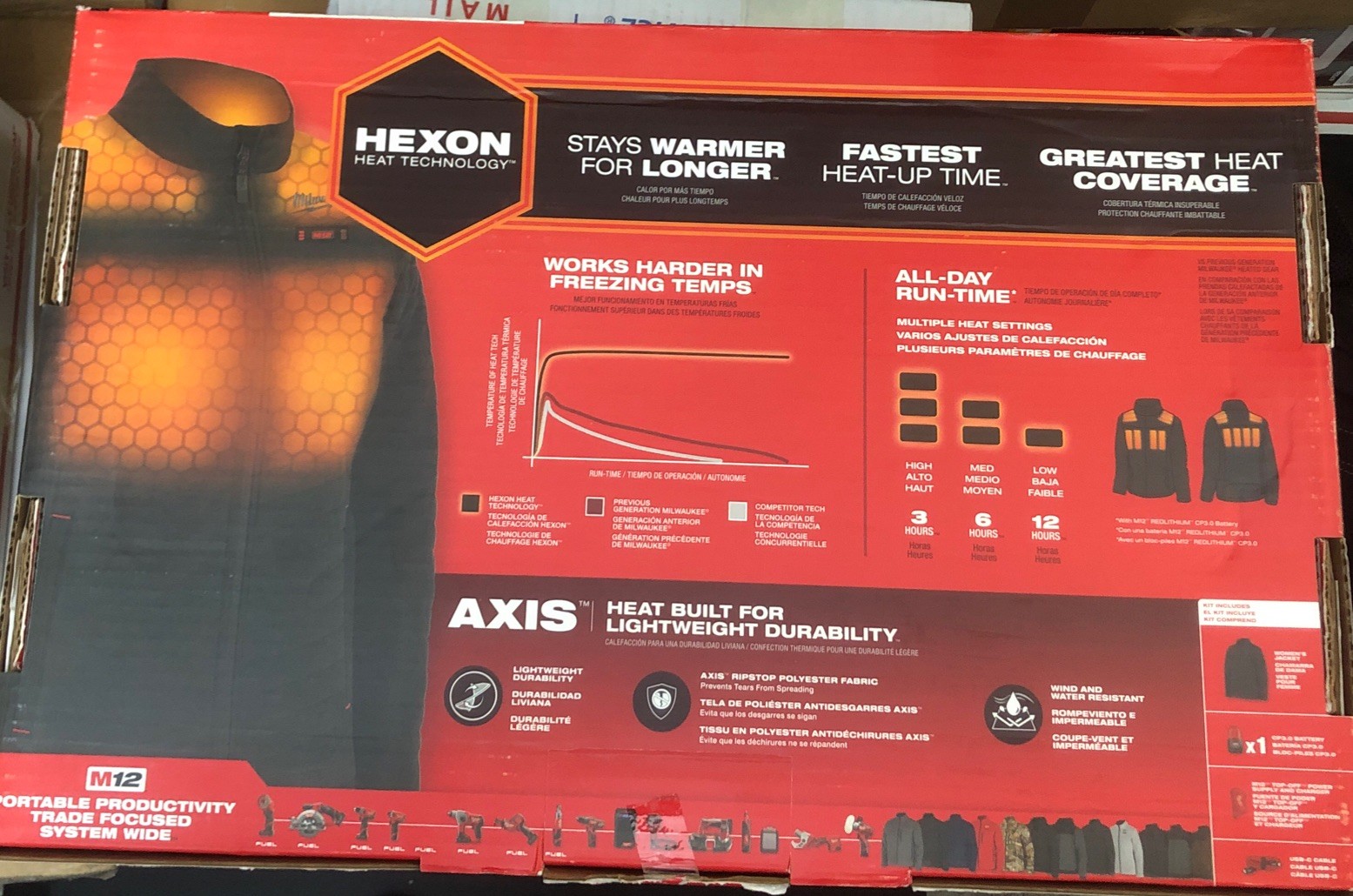 Milwaukee AXIS M12 Women’s Heated Jacket Kit Hexon Black F102B-21L New Complete