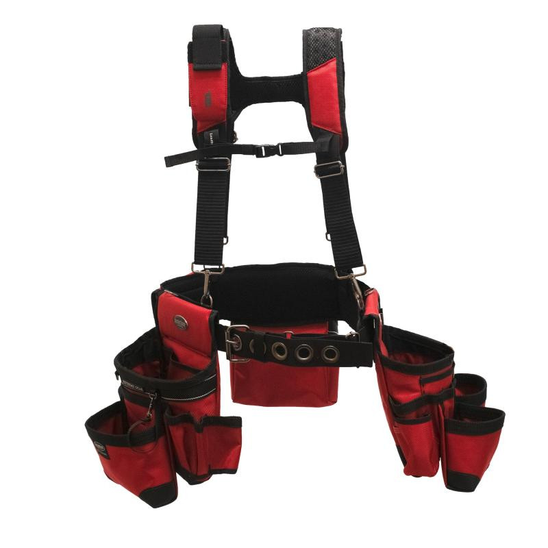 Bucket Boss 55185-RD Red Framer’s Tool Belt with Suspenders.