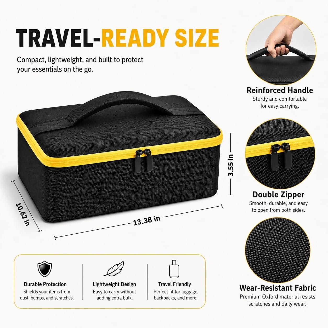 Tool Storage Bag for 20V MAX Angle Grinder, Fits FLEXVOLT Brushless, Battery & C