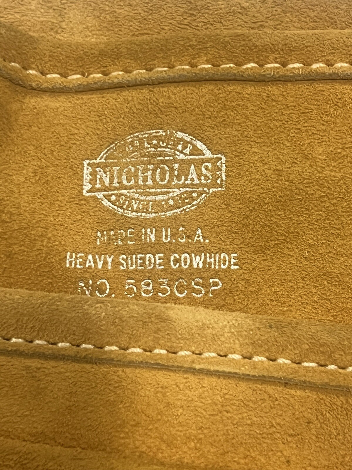 Nicholas Heavy Suede Cowhide No 583CSP Tool Bag