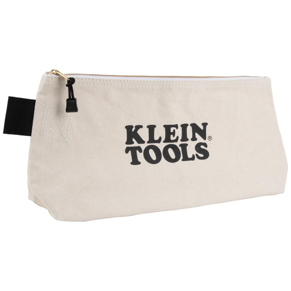 KLEIN TOOLS 62042 16Inch Zipper Bag, Extra Long, No. 10 Canvas, Heavy Duty To…