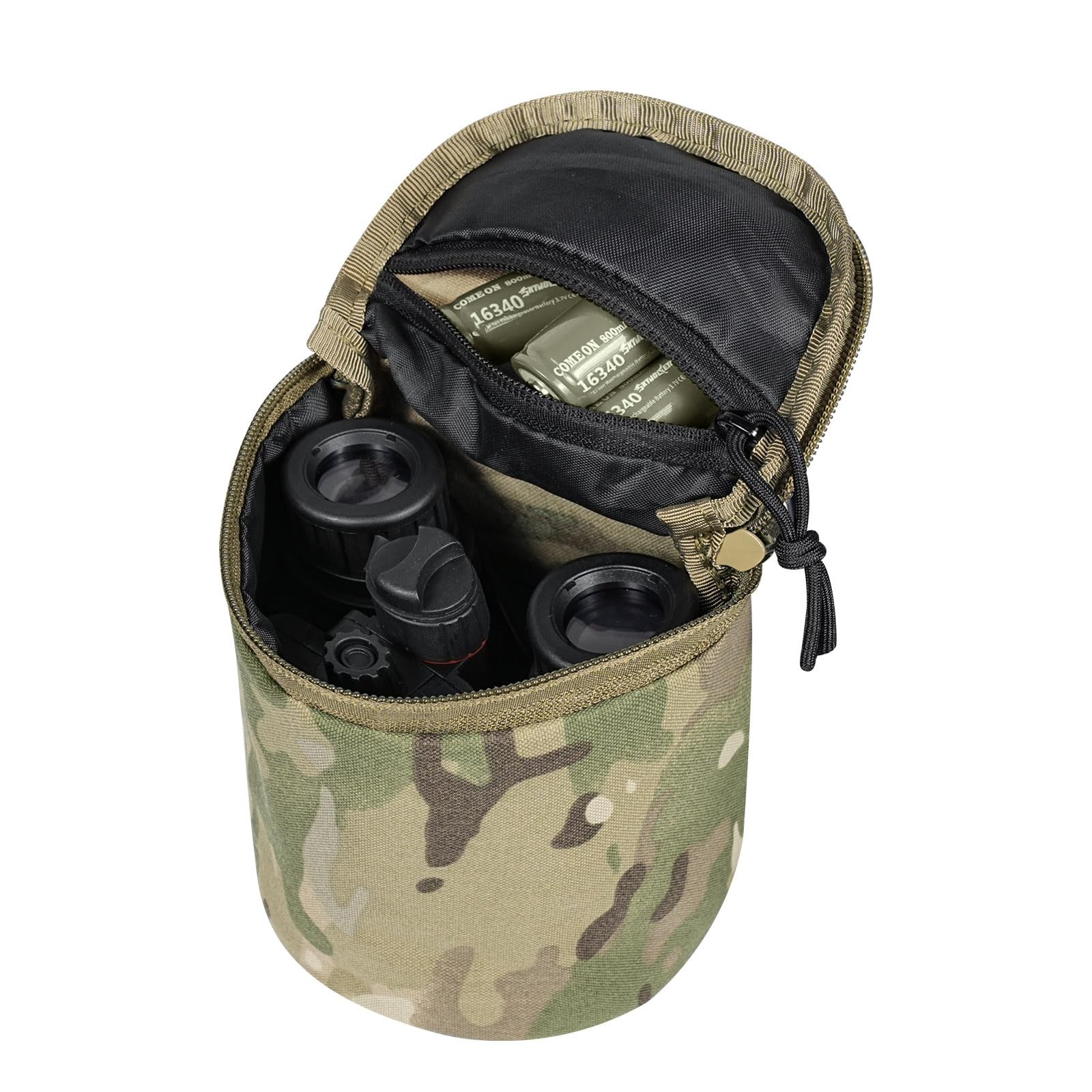 Lonloke Tactical NVG Pouch，MOLLE Night Vision Carrying Case，Soft Padded MC