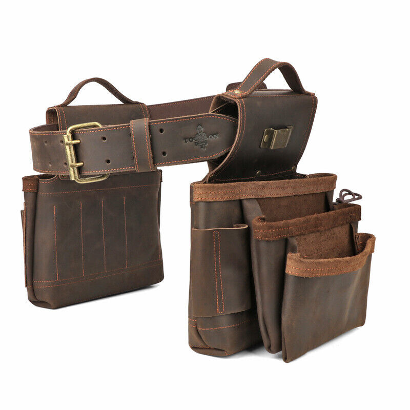 Leather Carpenter Framer Tool Organizer Belt/Pouch/Bag/Holder Carrying