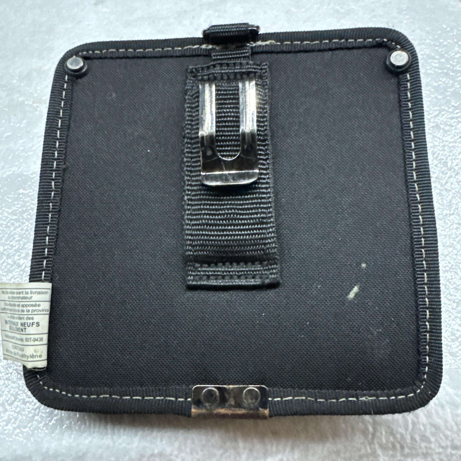 Husky 7 in. 3-Pocket Clip On Tool Belt Pouch #490
