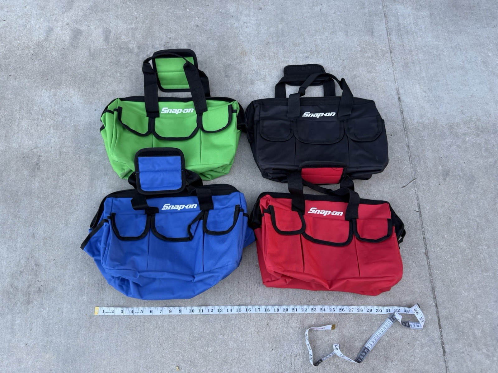 Snap On Tools Large Tool Bag Travel Carry Case Snap-On Racing Tool Blue