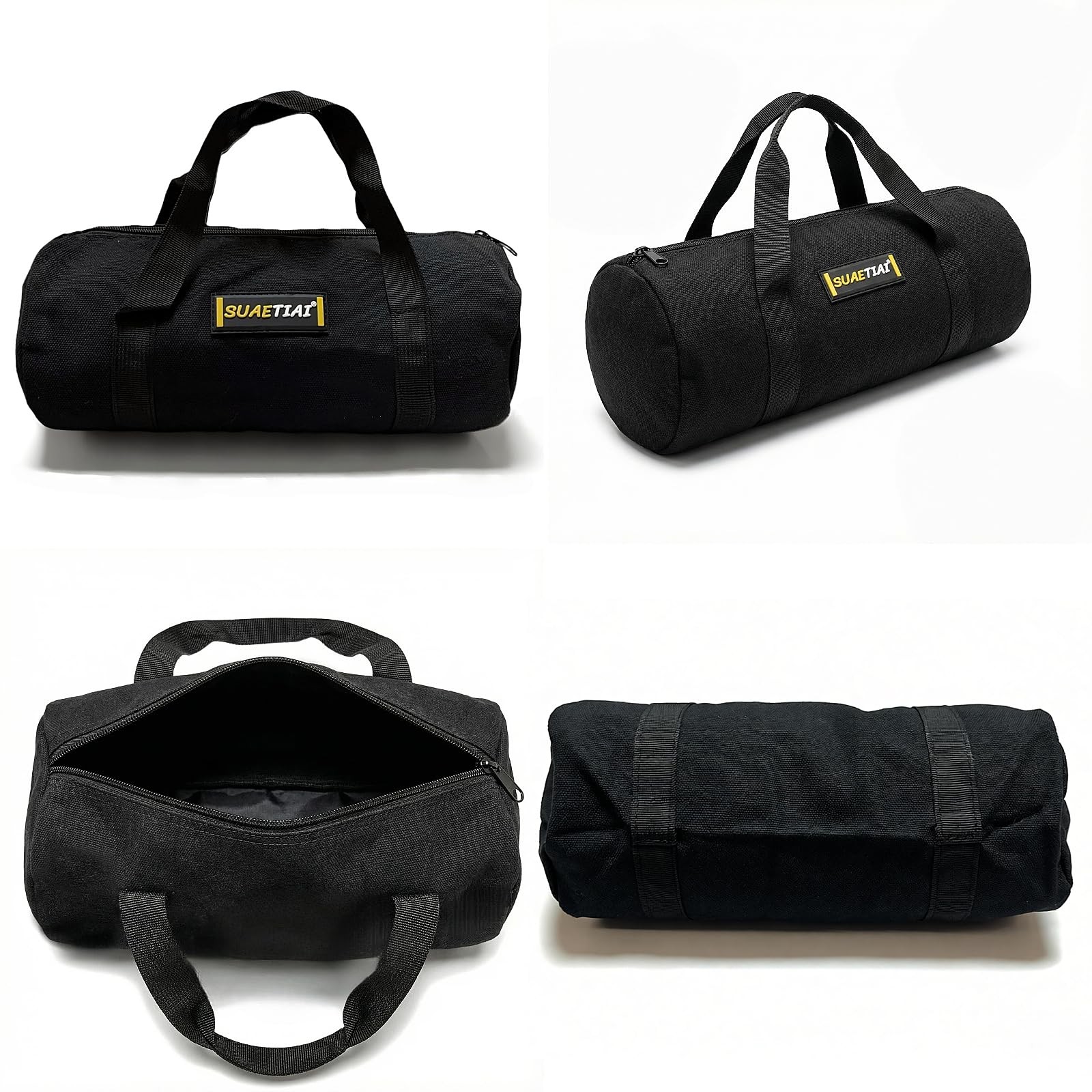 14 Inch Small Tool Bags for Men,Wide Mouth Zipper Tool Storage Bag,Large Capa…