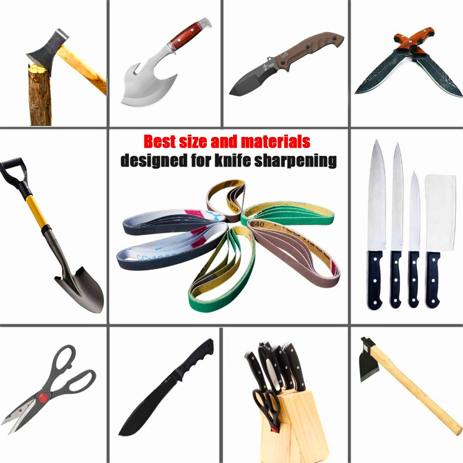 24 Pcs 1/2″ X 12″ Replacement Belt Kit for Work Sharp Original Knife & Tool Shar