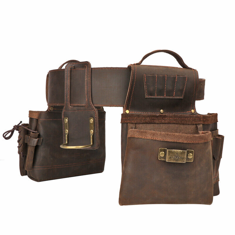 Leather Carpenter Framer Tool Organizer Belt/Pouch/Bag/Holder Carrying