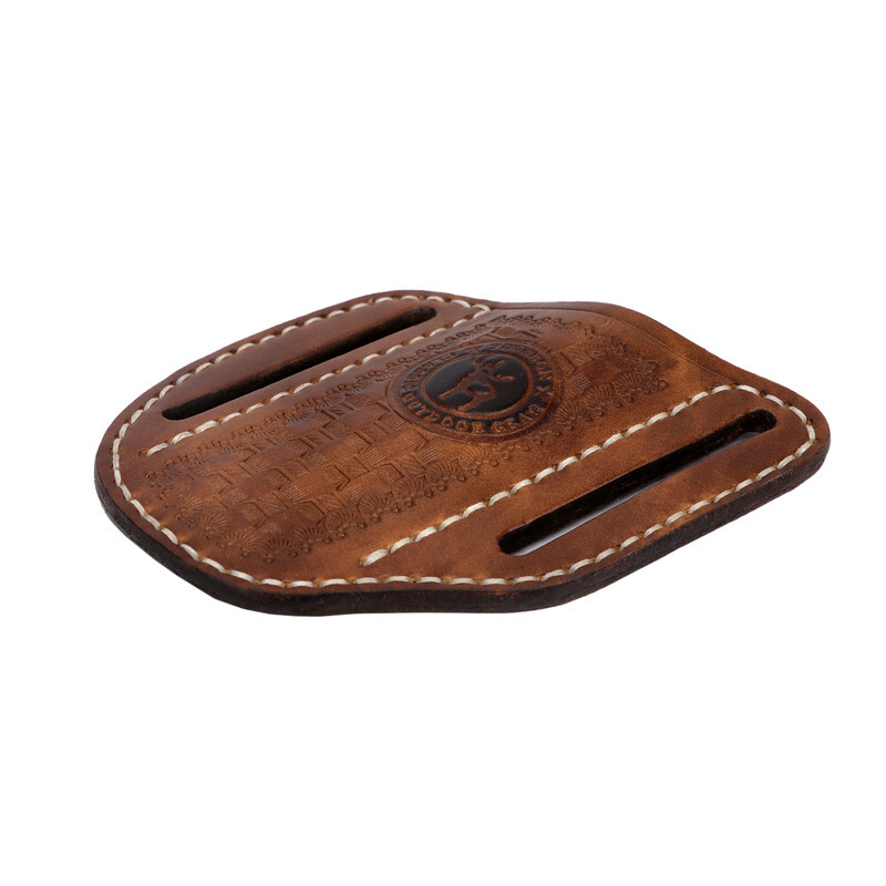 TOURBON Leather Mini Pockets Folding Knife Belt Pouch Tool Carry Sheath Cover US