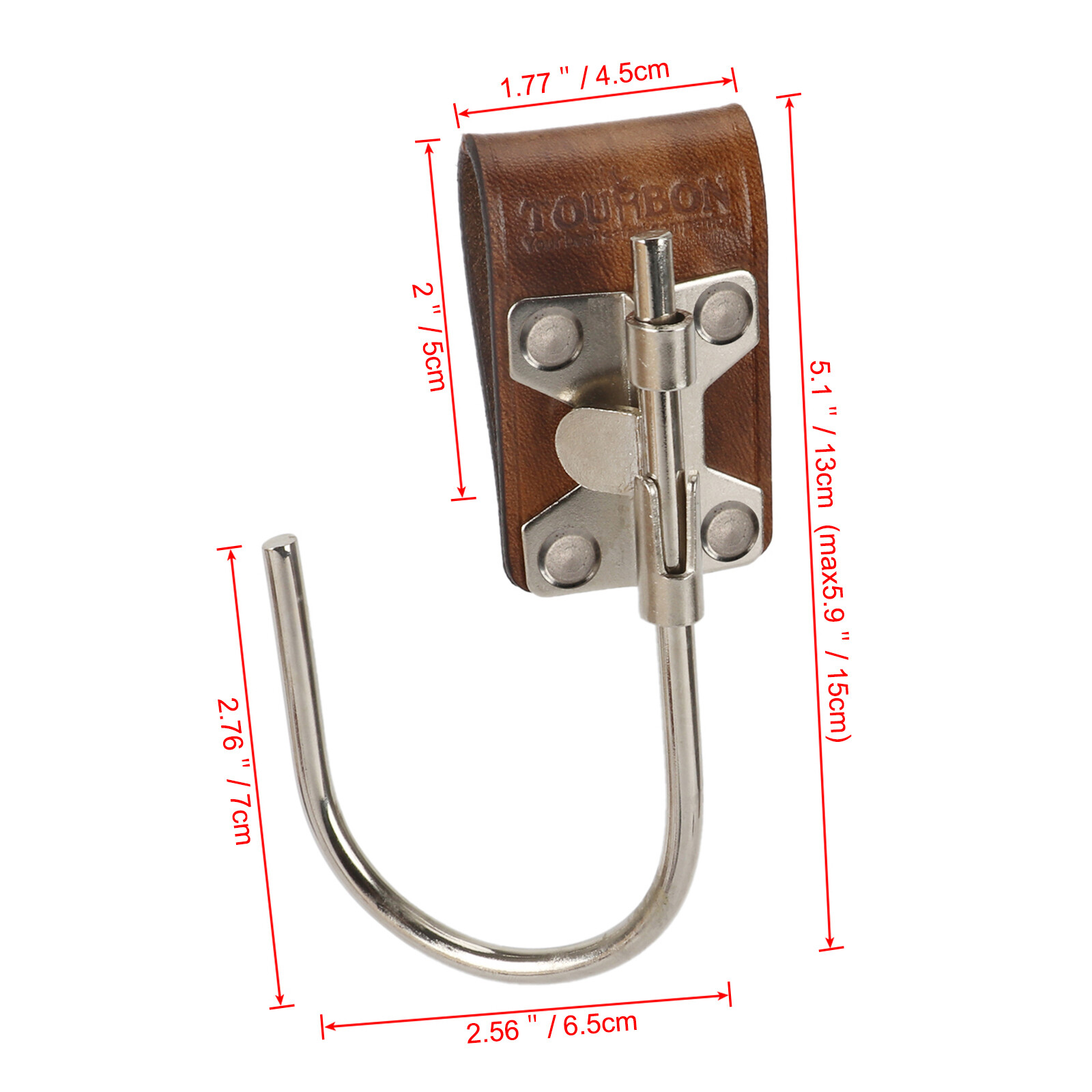 TOURBON Steel Float & Tool Hook Drill Trowel Power Cord Hardware Belt Holster