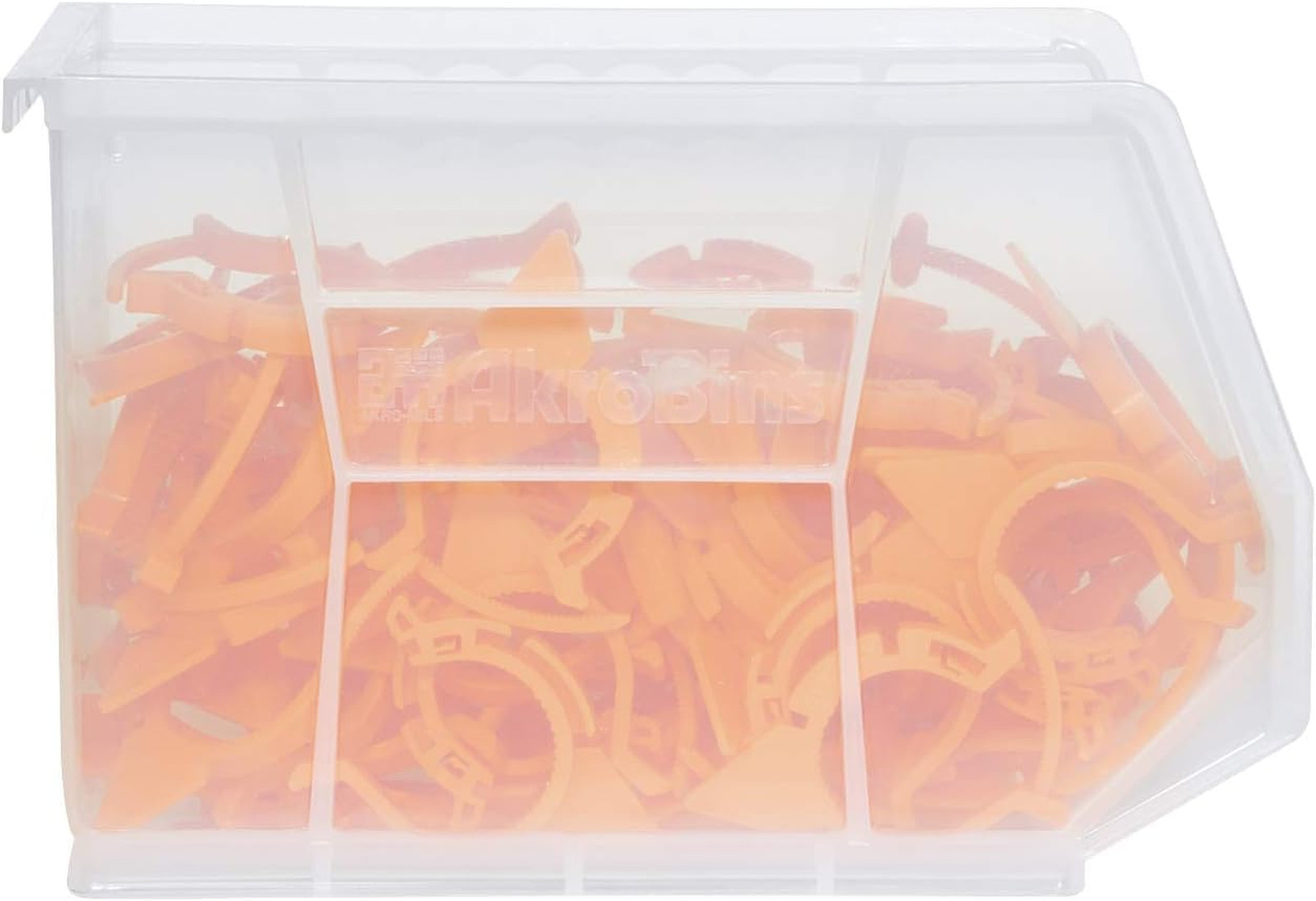 Stackable Plastic Storage Bins 11 Inch Blue for Garage Pantry Craft Organization