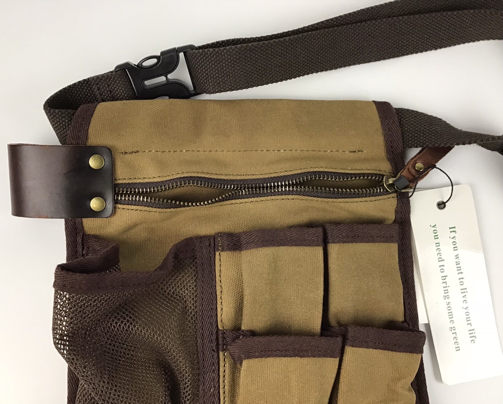 Multipurpose Tool Waist Bag Pouch Canvas Pocket Belt Hardware Toolkit Holder Bag