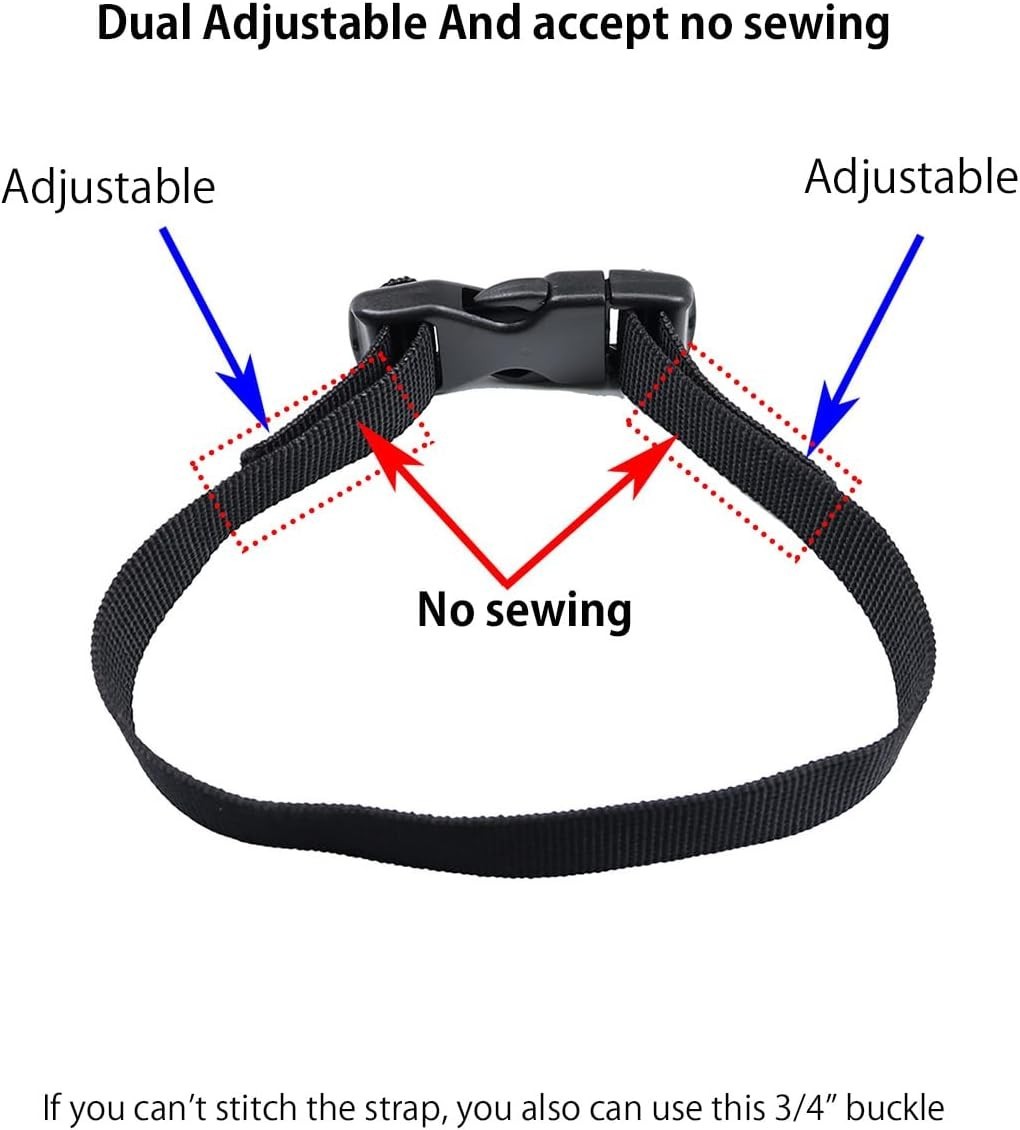 Lightweight 3/4 Inch Plastic Snap Clips – Dual Side Adjustable Buckles (2 Sets)