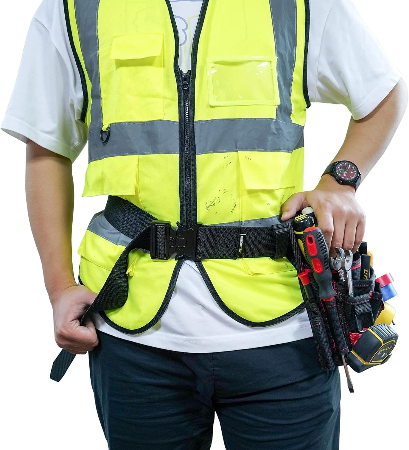 Durable 2-Inch Nylon Work Belt with Breathable Design & Quick Release Buckle