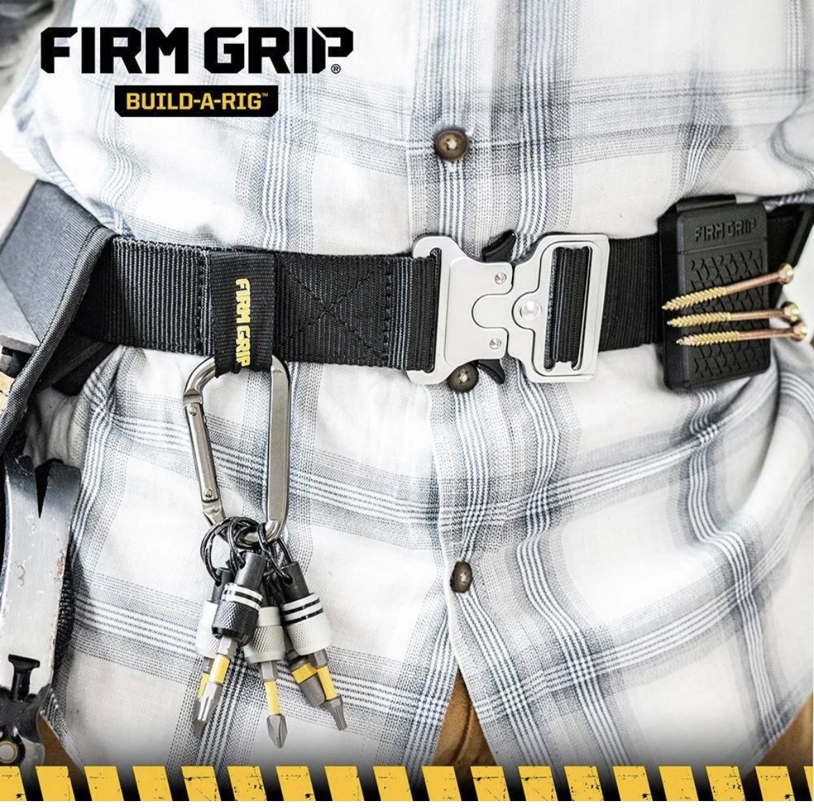 Tool Belt Work Waist Adjustable Heavy Duty Nylon Black Quick Release Jobsite