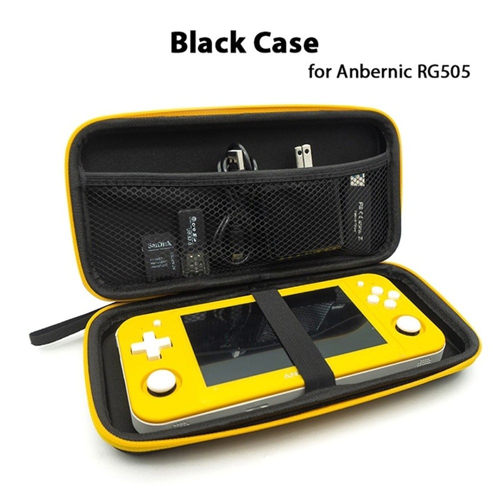 FOR ANBERNIC RG505 EVA Hard Shell Case Black 23 11.5 4cm Portable Storage Bag