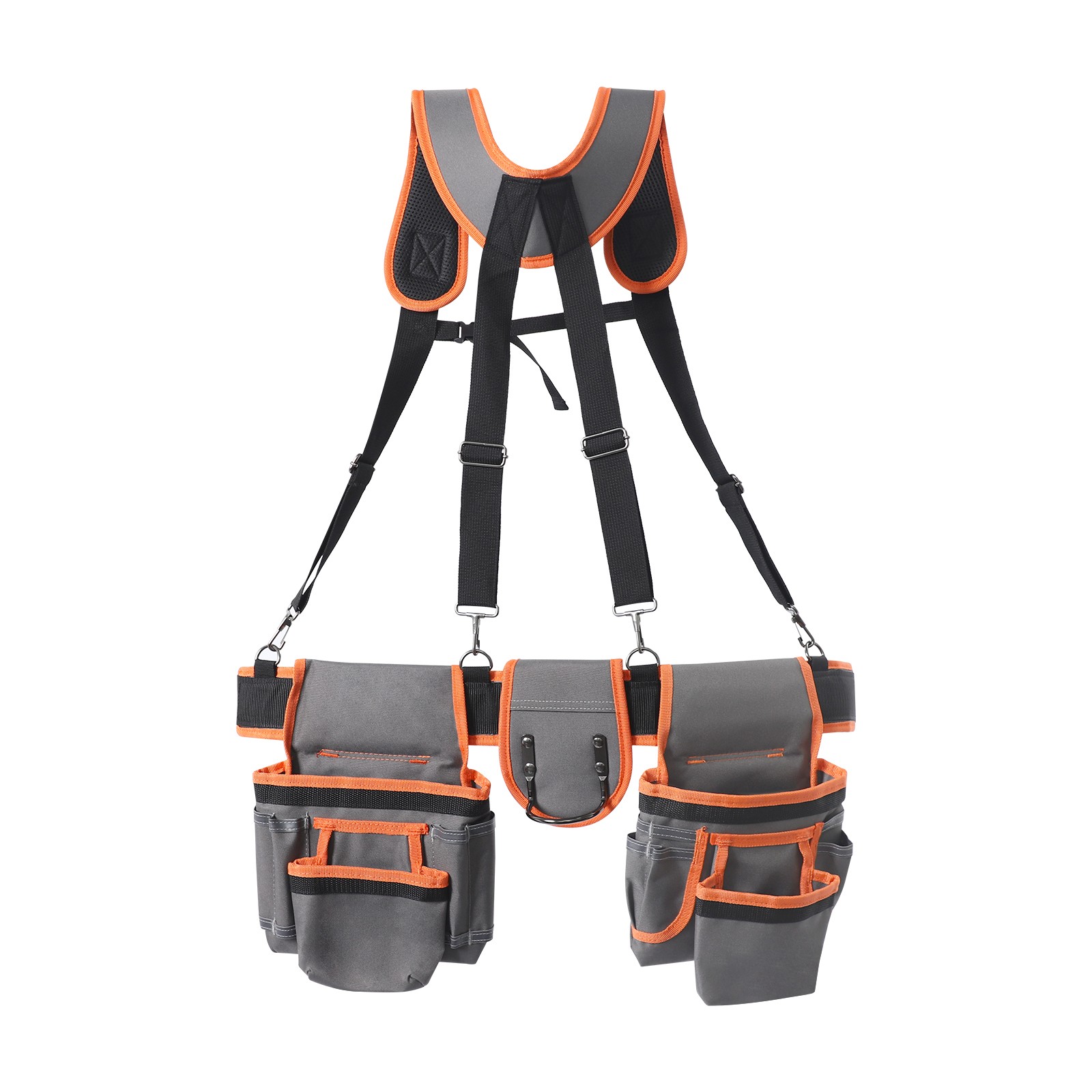 Tool Belt Tool Bag Multifunctional Waist-Mount Electrician Tool Bag w/Suspenders