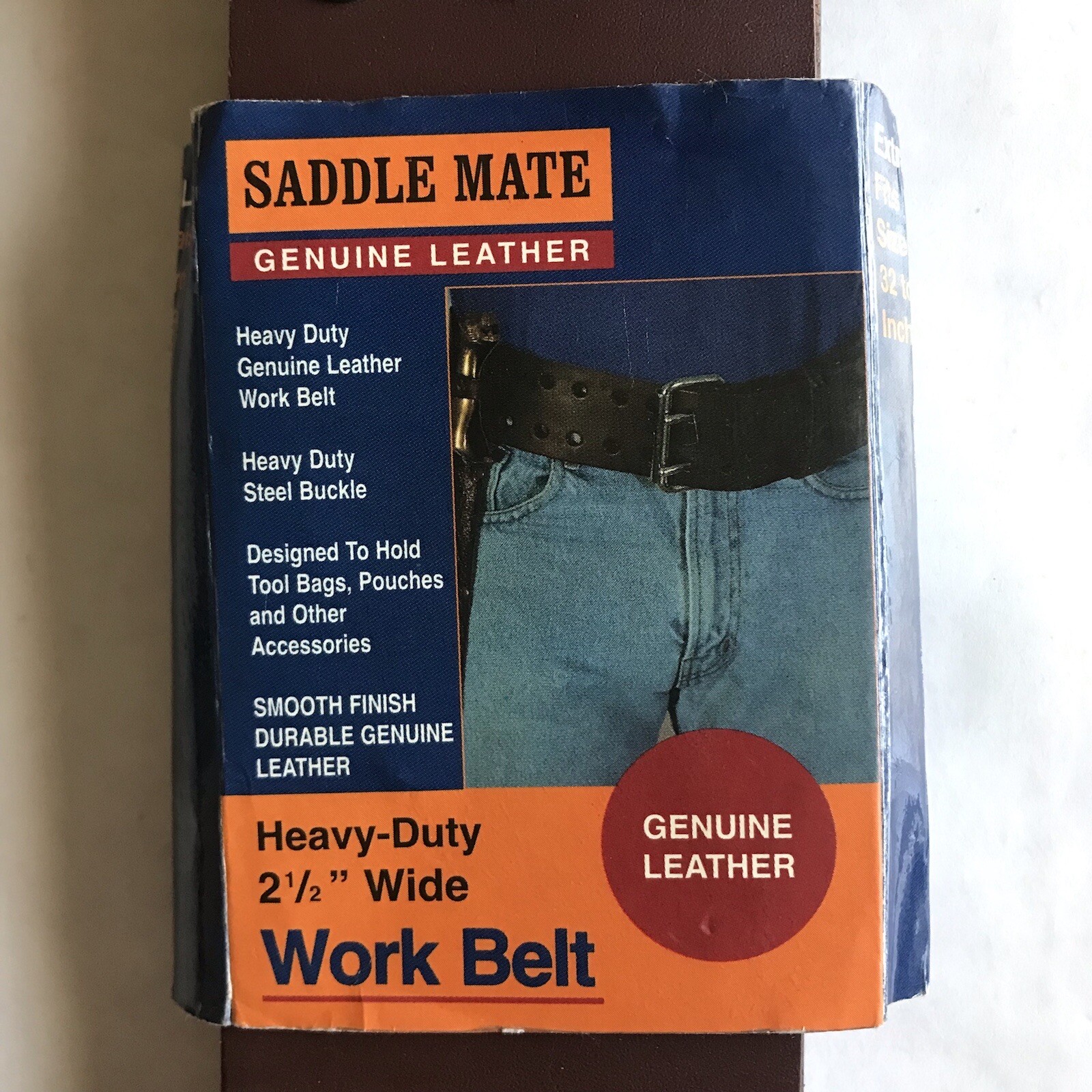 Saddle Mate Leather Utility Tool Work Belt Extra Large Waist Size 32-46 NEW