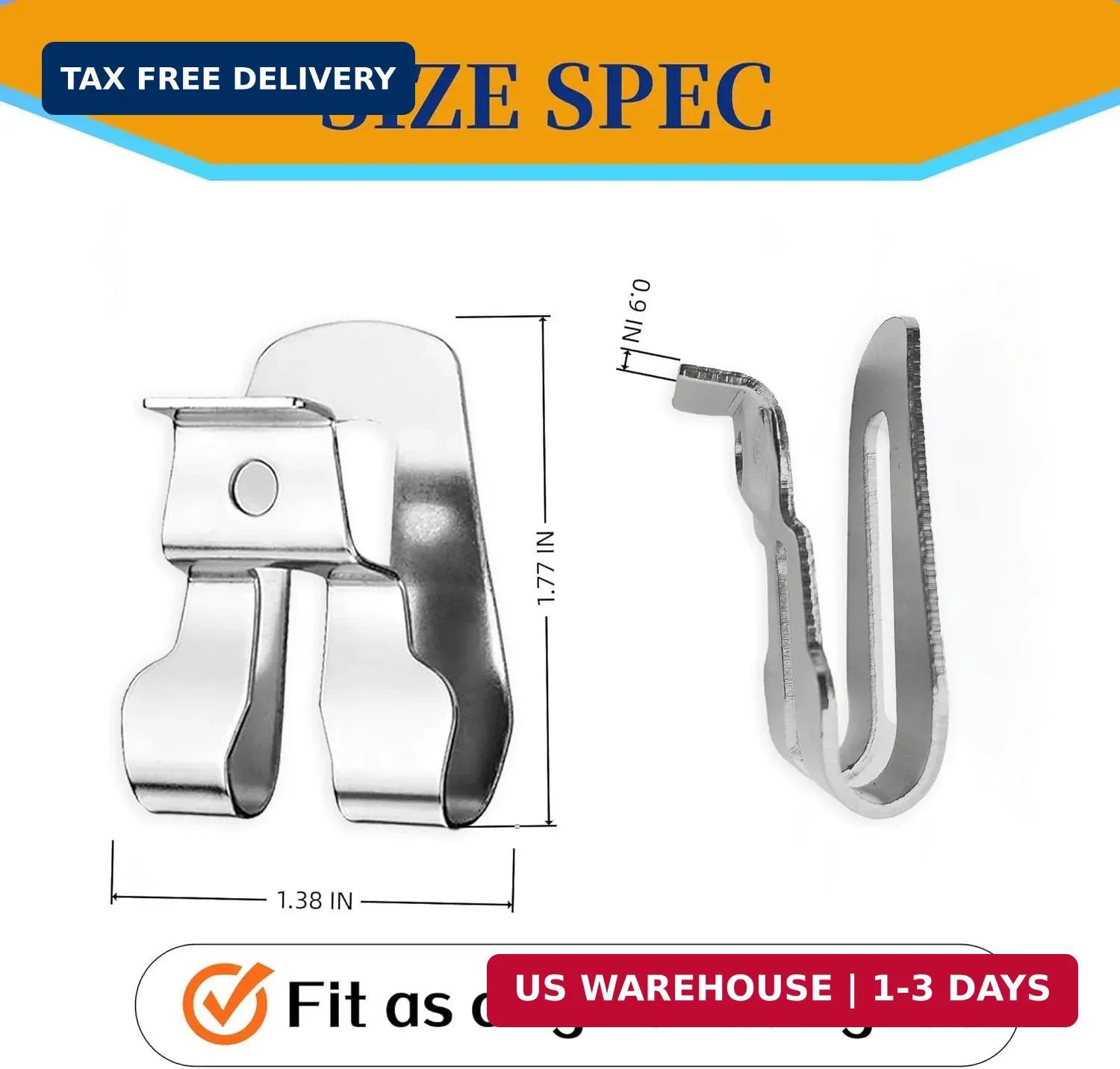 5 Pack 633586002 Belt Clip Hook Compatible with Ryobi and Ridgid 18V Tools 63618