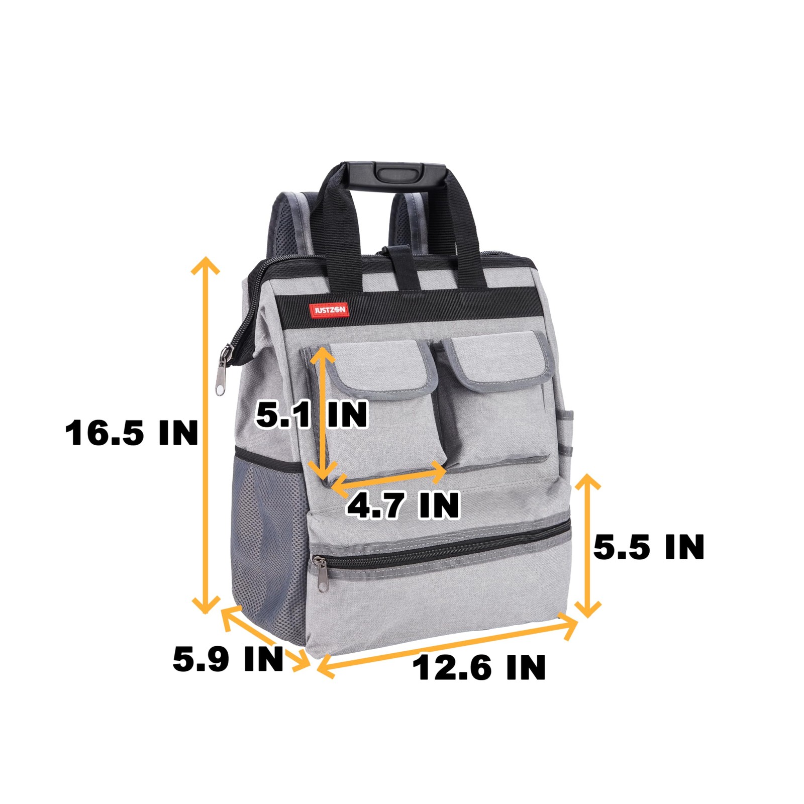 Backpack Tool Bag Padded Support Heavy Duty Kit Carrier Electrician HVAC Work