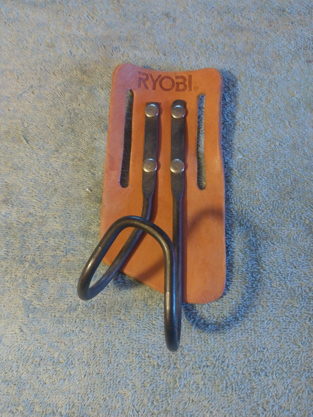 VTG Ryobi Leather & Steel Hammer Holder 3″ x 6.5″