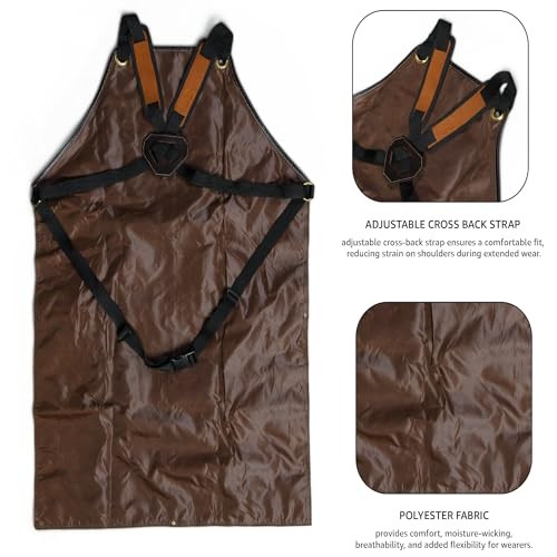 Work Apron – Heavy Duty Woodworking Apron for Men with Tool M to XXL Tan
